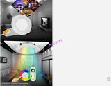 MIBOXER FUT063/FUT068/FUT069 6W 15W LED Downlight RGB+CCT Waterproof LED Ceiling Spotlight 2.4ghz remote smartphone APP control