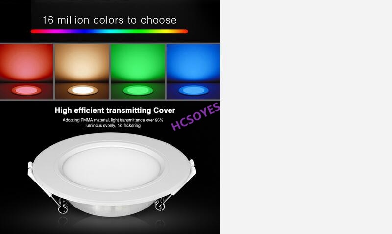 MIBOXER FUT063/FUT068/FUT069 6W 15W LED Downlight RGB+CCT Waterproof LED Ceiling Spotlight 2.4ghz remote smartphone APP control