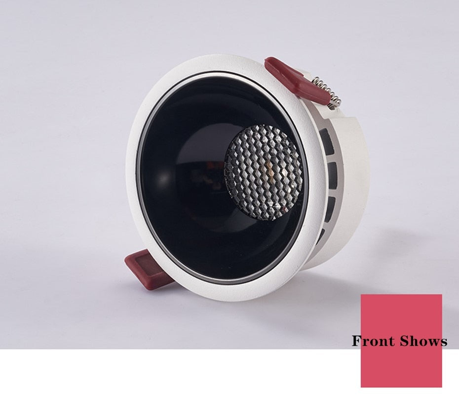 DBF 2021 New Anti-Glare Ceiling Spot Light 7W 12W 18W 20W Honeycomb Nest Reflector Hotel Wall Washer Dimmable Embedded Downlight