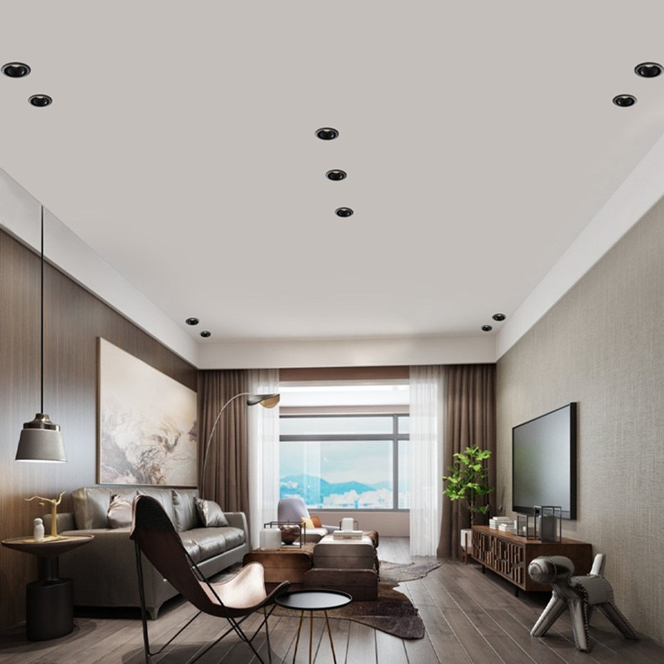 DBF 2021 New Anti-Glare Ceiling Spot Light 7W 12W 18W 20W Honeycomb Nest Reflector Hotel Wall Washer Dimmable Embedded Downlight