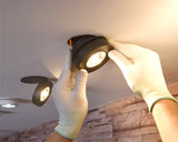 LED Embedded Ceiling Down Lamp Foldable 220V 3W/5W/7W Slim 360 Degree Rotatable Built in COB Spot light Recessed Downlight