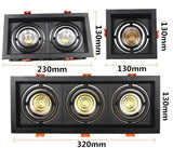 LED DIMMABLE 1Pcs 10W 20W 30W 110V 220V Ceiling Downlight Recessed LED Wall lamp Spot light With LED Driver For Home Lighting