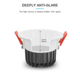 GLEDOPTO Zigbee 3.0 Smart RGBCCT Recessed Downlight LED 12W Pro Dimmable Waterproof IP54 For Kitchen Bedroom Corridor Bathroom