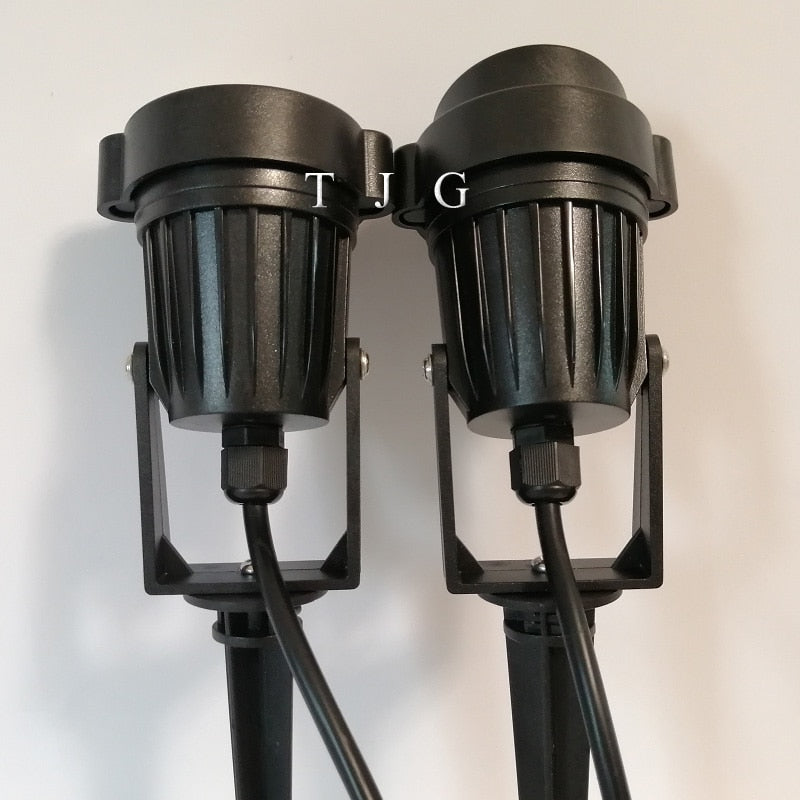 Outdoor LED Garden Lawn Light 9W Landscape Lamp Spike Waterproof DC12V Path Bulb Warm White Green Spot Lights  220V 110V