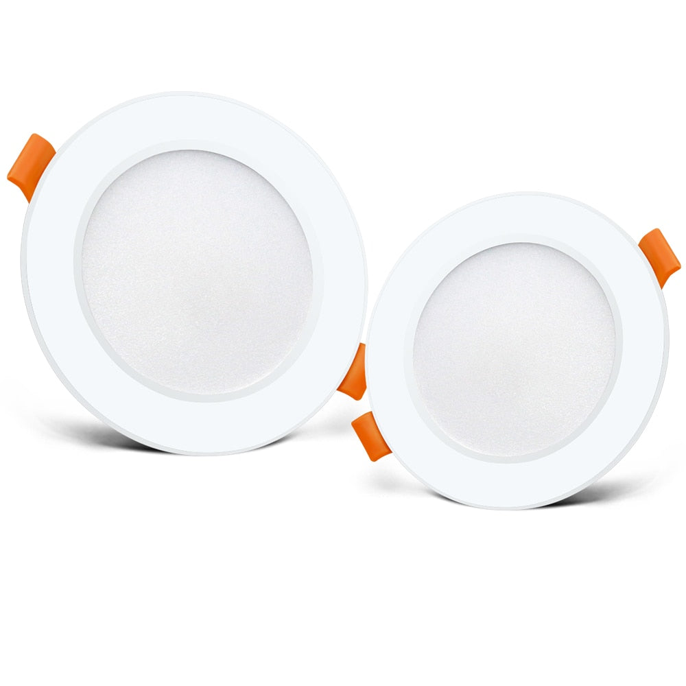 LED Downlight Ceiling silvery 12w 9w 7w 5w 3w Round Recessed Lamp 220V Led Bulb Bedroom Kitchen Indoor LED Spot Lighting