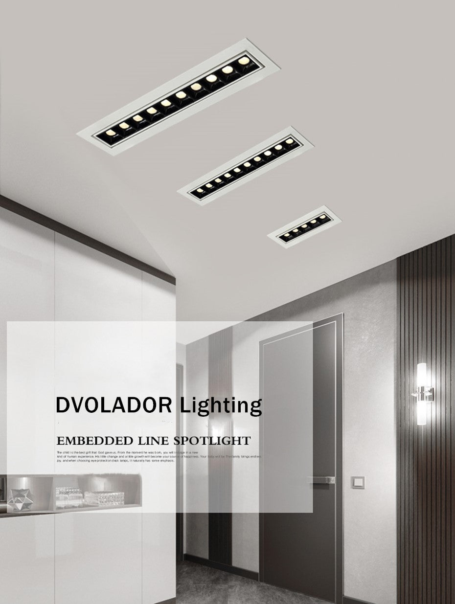 Embedded Creative LED Downlight 20W 10W 4W 2W Line Recessed Lamp 110V 220V Led Bulb Bedroom Kitchen Indoor LED Spot Light Black