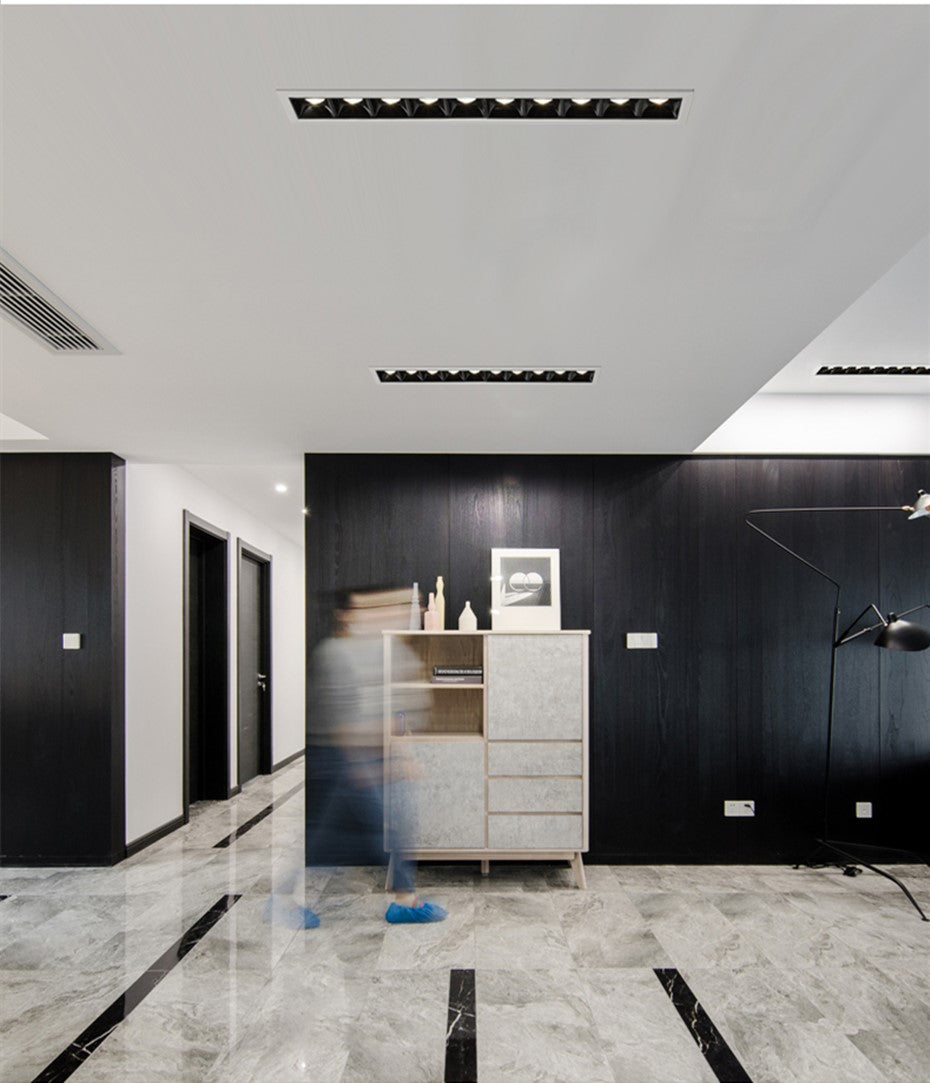 Embedded Creative LED Downlight 20W 10W 4W 2W Line Recessed Lamp 110V 220V Led Bulb Bedroom Kitchen Indoor LED Spot Light Black