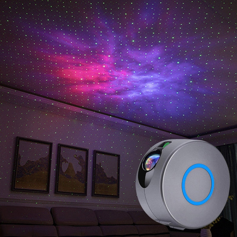 Galaxy Led Projector Night Light Projection Lamp 6 Colors Star Sky Rotation The Ceiling Lamp for Bedroom Kids Gift Starry Lights