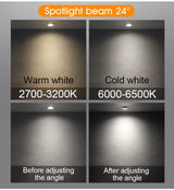 LED Ceiling Spot Light 45° Adjustable 7W 12W 20W Led light fixtur 220V Indoor Lighting for Living room Kitchen LED Downlight