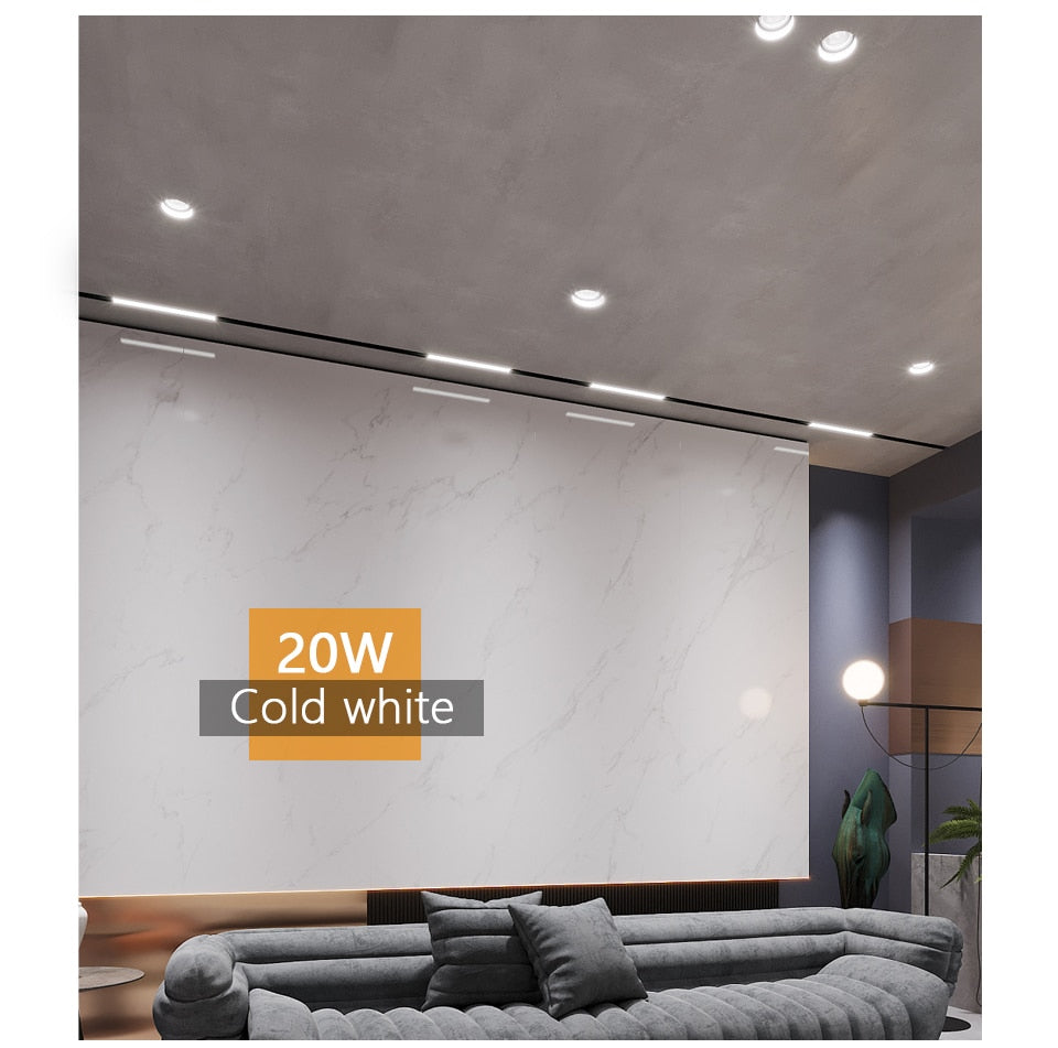 LED Ceiling Spot Light 45° Adjustable 7W 12W 20W Led light fixtur 220V Indoor Lighting for Living room Kitchen LED Downlight