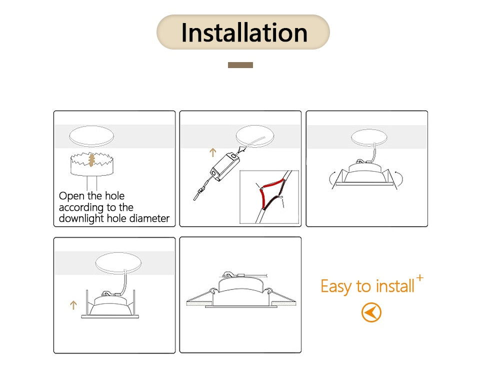 LED Ceiling Spot Light 45° Adjustable 7W 12W 20W Led light fixtur 220V Indoor Lighting for Living room Kitchen LED Downlight