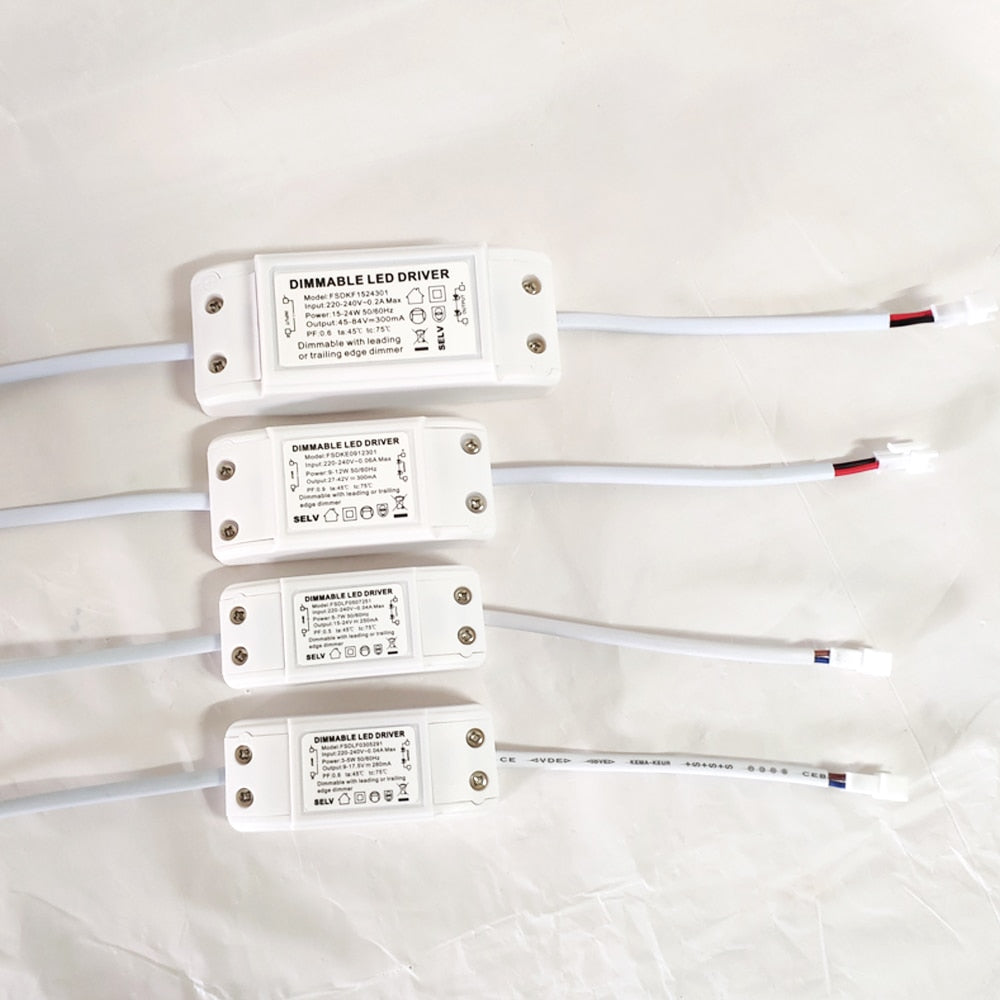 Dimmable LED Driver Dimming LED Power supply 3w 5w 7w 9w 12W 15W 24w led lighting transformer downlight lamp spotlight driver
