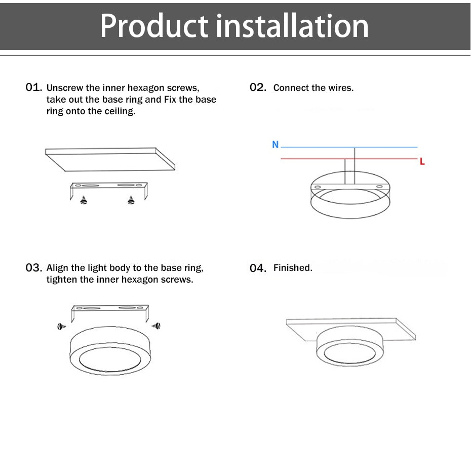 Surface Mounted Spot light led 10W 7W 5W LED downlight Driverless 220V LED Ceiling Downlight led For Kitchen Bedroom Home Lights