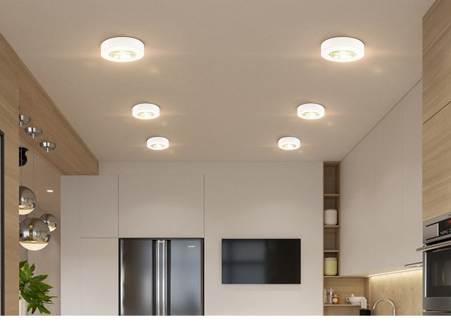 Surface Mounted Spot light led 10W 7W 5W LED downlight Driverless 220V LED Ceiling Downlight led For Kitchen Bedroom Home Lights