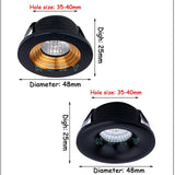 Dimmable LED COB Downlight 3W Round Mini Spotlight Ceiling AC85-265V White Lighting Bulb for Cabinet Counter Showcase