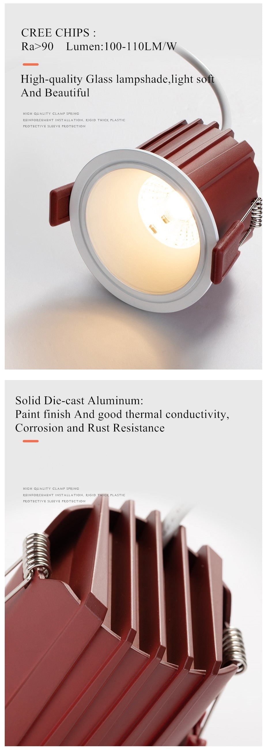 DBF 2020 New Frameless Anti Glare Lens COB Recessed Downlight 7W 12W Round LED Ceiling Spot Light Bedroom Picture Background