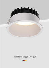 DBF 2020 Frameless 3 Light Temperatures Changeable Recessed LED Downlight 7W 10W 12W 15W Round LED Ceiling Spot Light Bedroom