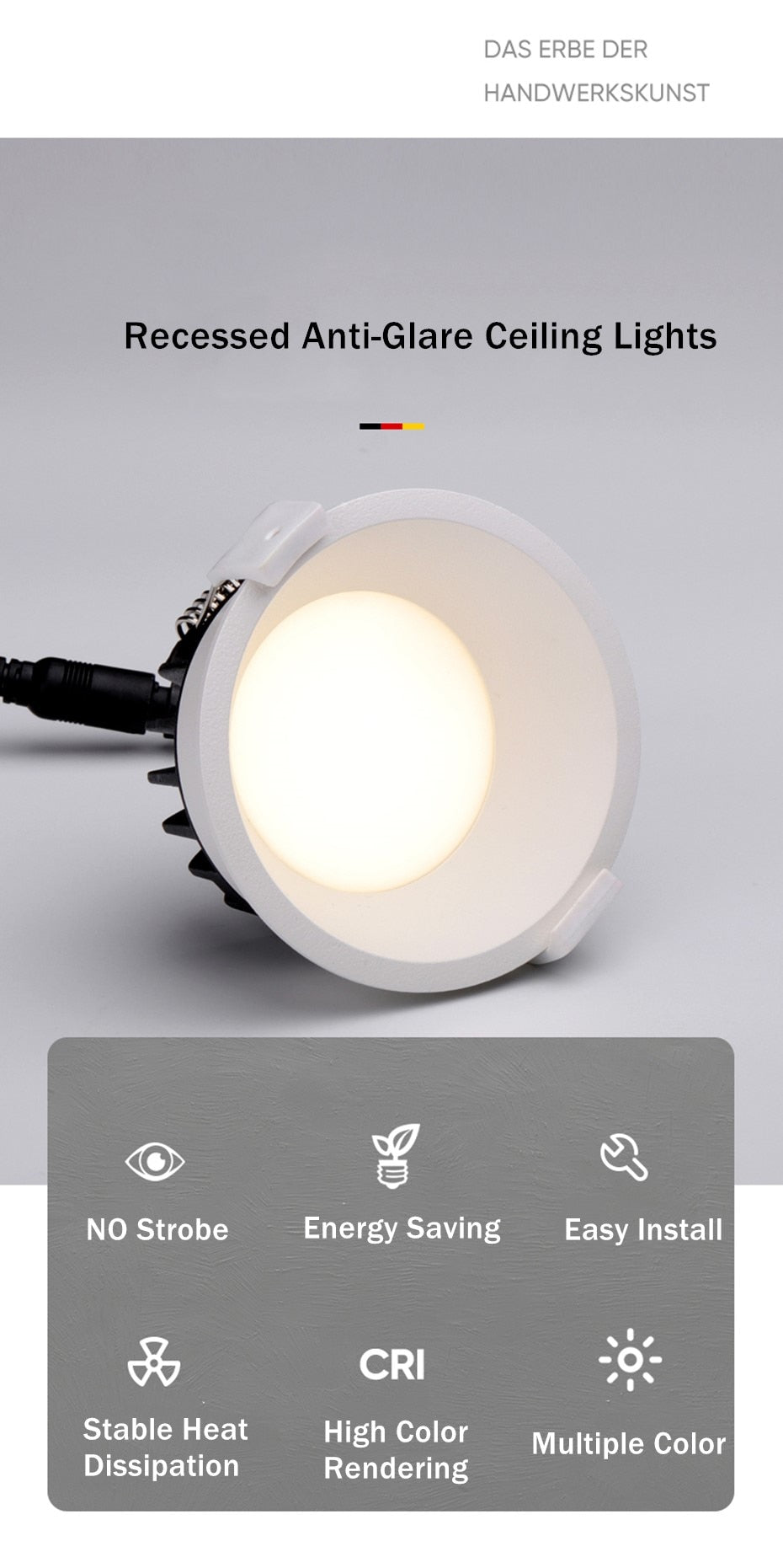 DBF 2020 Frameless 3 Light Temperatures Changeable Recessed LED Downlight 7W 10W 12W 15W Round LED Ceiling Spot Light Bedroom