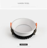 DBF 2020 Frameless 3 Light Temperatures Changeable Recessed LED Downlight 7W 10W 12W 15W Round LED Ceiling Spot Light Bedroom