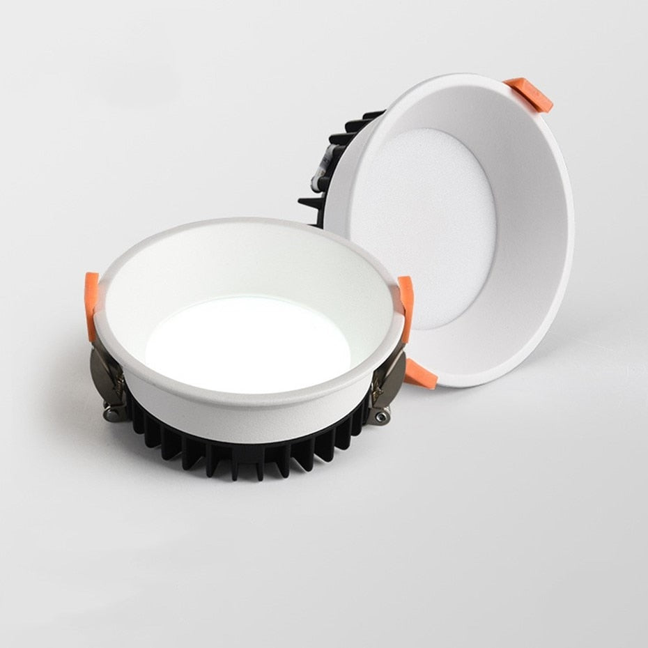 DBF 2020 Frameless 3 Light Temperatures Changeable Recessed LED Downlight 7W 10W 12W 15W Round LED Ceiling Spot Light Bedroom