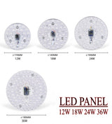 LED PANEL Circle Ring Light SMD2835 12W 18W 24W 36W LED Round Ceiling decoration Ceiling Lamp AC 220V 230V 240V bulbs downlight