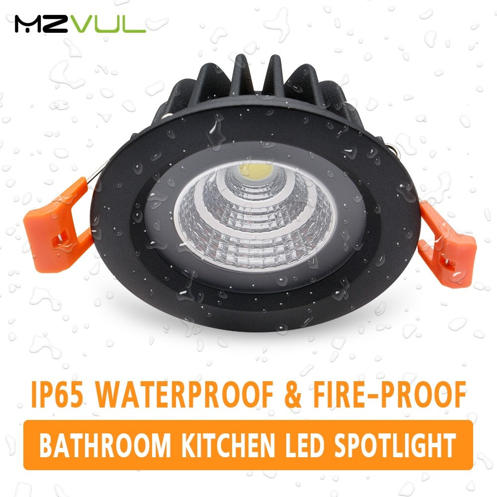 IP65 Waterproof Fire-proof LED Downlight 15W 12W 7W 5W Recessed LED Lamp Spot Light LED  for sauna steam bath kitchen bathroom
