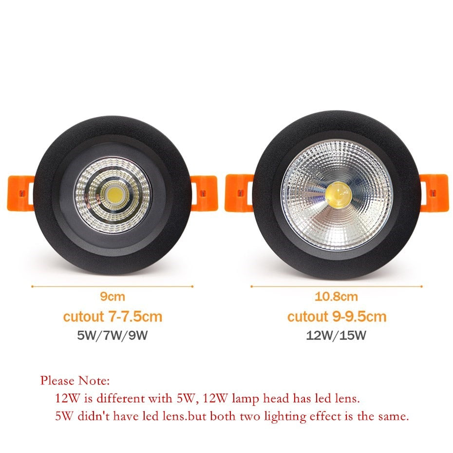 IP65 Waterproof Fire-proof LED Downlight 15W 12W 7W 5W Recessed LED Lamp Spot Light LED  for sauna steam bath kitchen bathroom