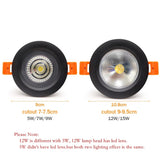 IP65 Waterproof Fire-proof LED Downlight 15W 12W 7W 5W Recessed LED Lamp Spot Light LED  for sauna steam bath kitchen bathroom