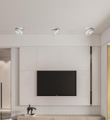 Slim LED Embedded Ceiling Down Lamp,Foldable And 360 Degree Rotatable Built in COB Spot Light Recessed Downlight Room Lampara