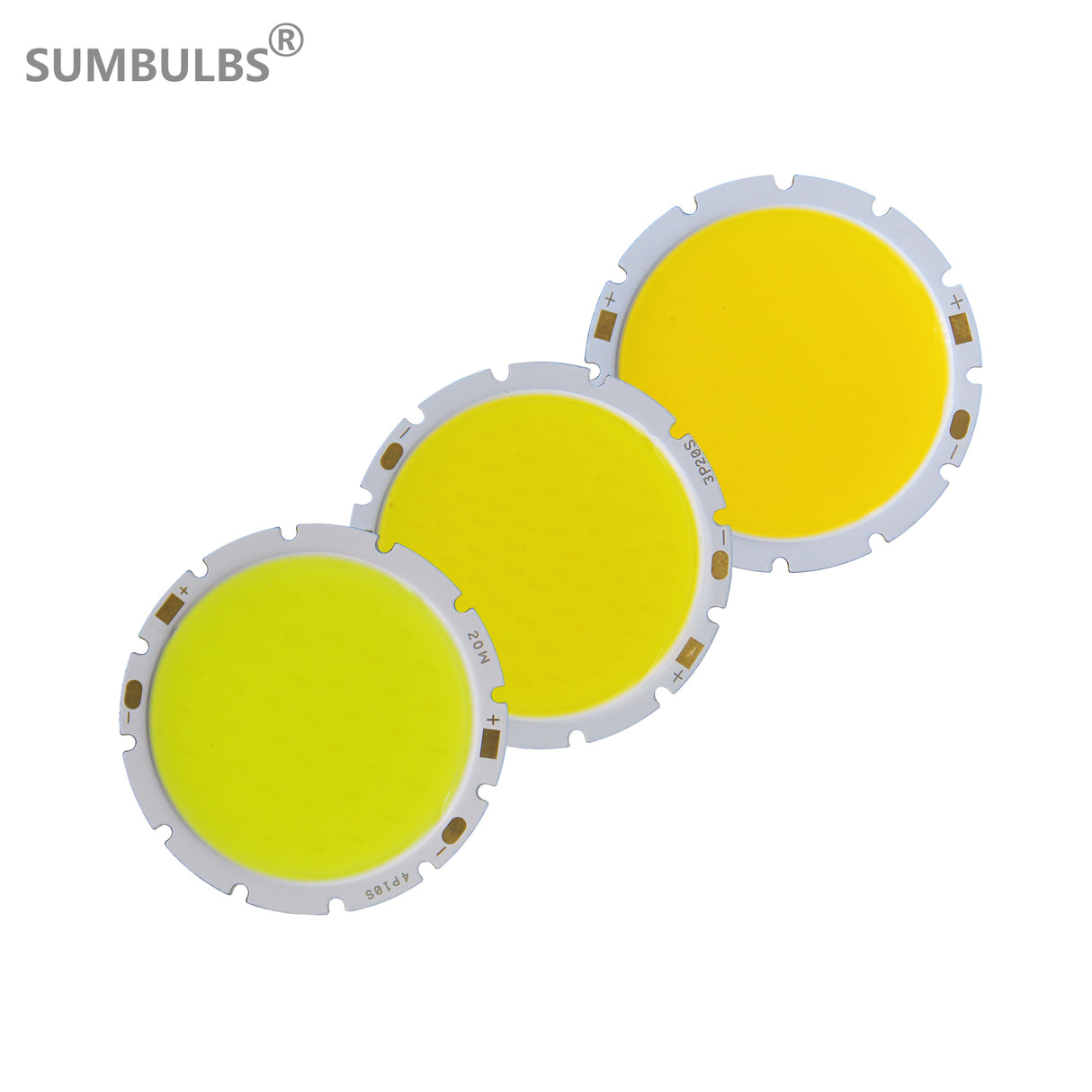 Downlight bulb LED COB light source 49mm round 15W 20W 30W Chip On Board LED warm nature cold white for diy lamp
