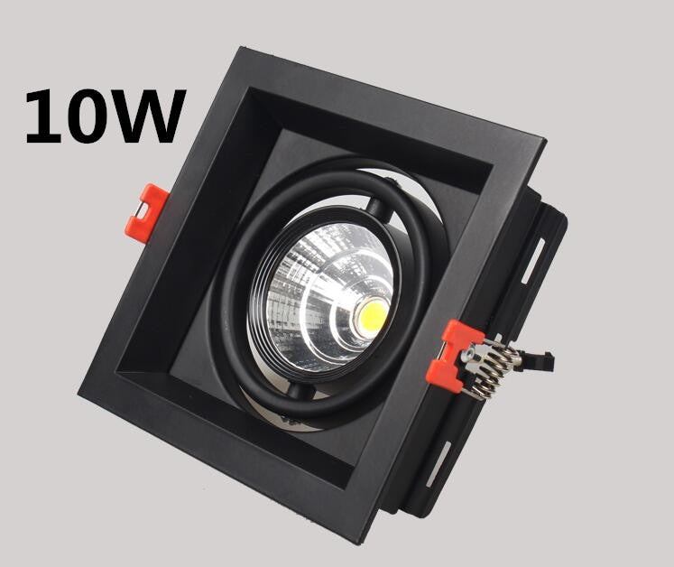 Super Bright Recessed square LED Dimmable Downlight COB 10w 20W 30w LED Spot light LED decoration Ceiling Lamp