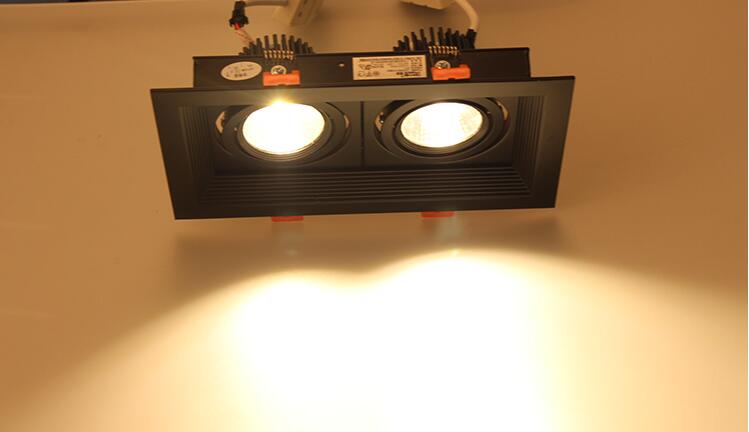 Super Bright Recessed square LED Dimmable Downlight COB 10w 20W 30w LED Spot light LED decoration Ceiling Lamp