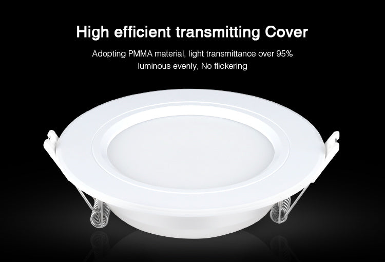 Smart 6W RGB + CCT LED Downlight 110V 220V dimmable recessed Led ceiling panel lights compatible FUT092 remote/WIFI APP control