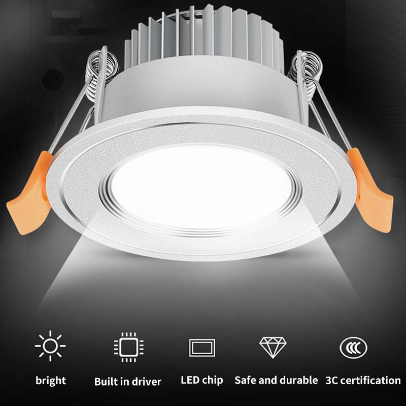 Downlight Led Small Hole Light Embedded Hole 5cm5.5cm6cm6.5cm Cat's Eye Light Ceiling Spotlight Living Room