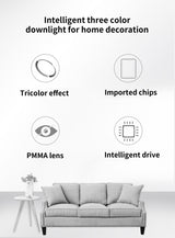 Downlight Led Small Hole Light Embedded Hole 5cm5.5cm6cm6.5cm Cat's Eye Light Ceiling Spotlight Living Room