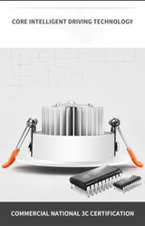 Downlight Led Small Hole Light Embedded Hole 5cm5.5cm6cm6.5cm Cat's Eye Light Ceiling Spotlight Living Room