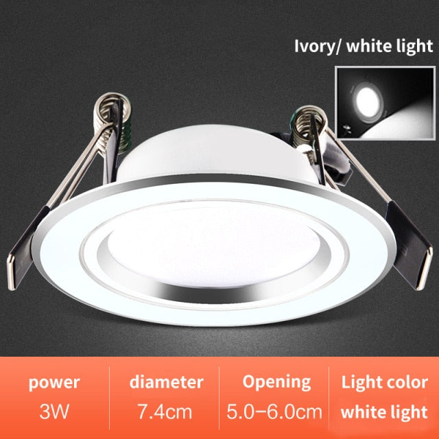 Downlight Led Small Hole Light Embedded Hole 5cm5.5cm6cm6.5cm Cat's Eye Light Ceiling Spotlight Living Room