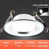 Downlight Led Small Hole Light Embedded Hole 5cm5.5cm6cm6.5cm Cat's Eye Light Ceiling Spotlight Living Room
