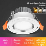 Downlight Led Small Hole Light Embedded Hole 5cm5.5cm6cm6.5cm Cat's Eye Light Ceiling Spotlight Living Room