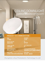 Surface Mounted Led Downlights Led Spot Light Lamp AC85~265V 12W/22W/32W/50W/60W Downlight Ceiling Spot Led Lighting Fixture for Home