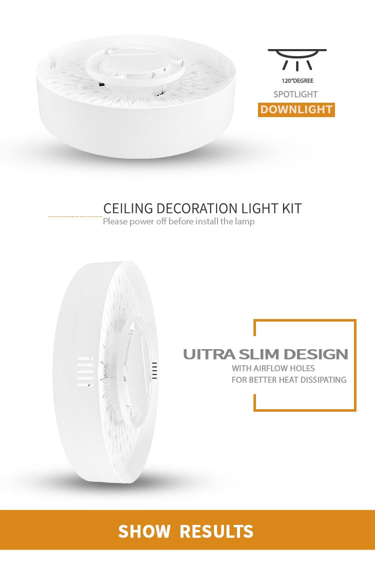 Surface Mounted Led Downlights Led Spot Light Lamp AC85~265V 12W/22W/32W/50W/60W Downlight Ceiling Spot Led Lighting Fixture for Home