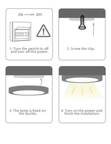 Surface Mounted Led Downlights Led Spot Light Lamp AC85~265V 12W/22W/32W/50W/60W Downlight Ceiling Spot Led Lighting Fixture for Home