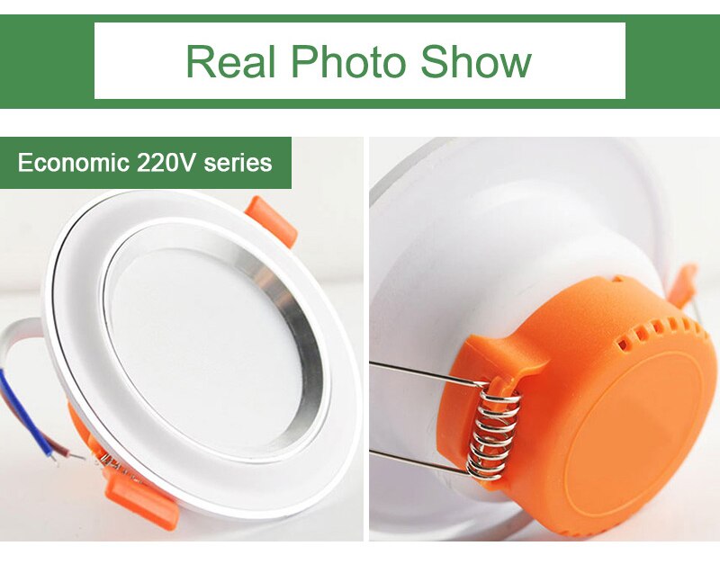 Kaguyahime 1pc/4pcs 3W-15W LED Downlight 220V 110V Round LED Recessed Spot LED Lamp Panel Light Aluminum Surface For Ceiling 10W