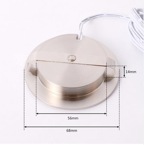 Ultra-Thin Concealed Mini LED Downlight LED Display Kitchen Under Cabinet Light With 12V 2M Terminal Cable LED Lighting For Home
