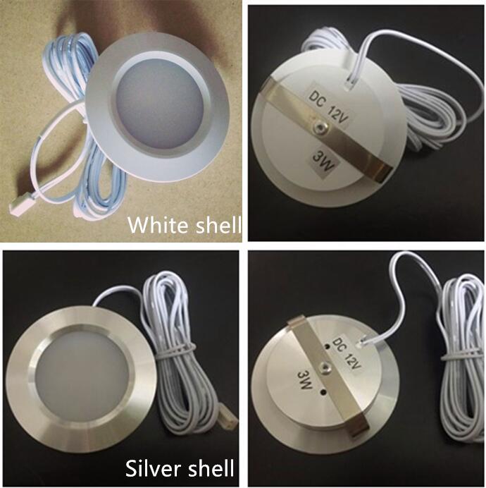 Ultra-Thin Concealed Mini LED Downlight LED Display Kitchen Under Cabinet Light With 12V 2M Terminal Cable LED Lighting For Home