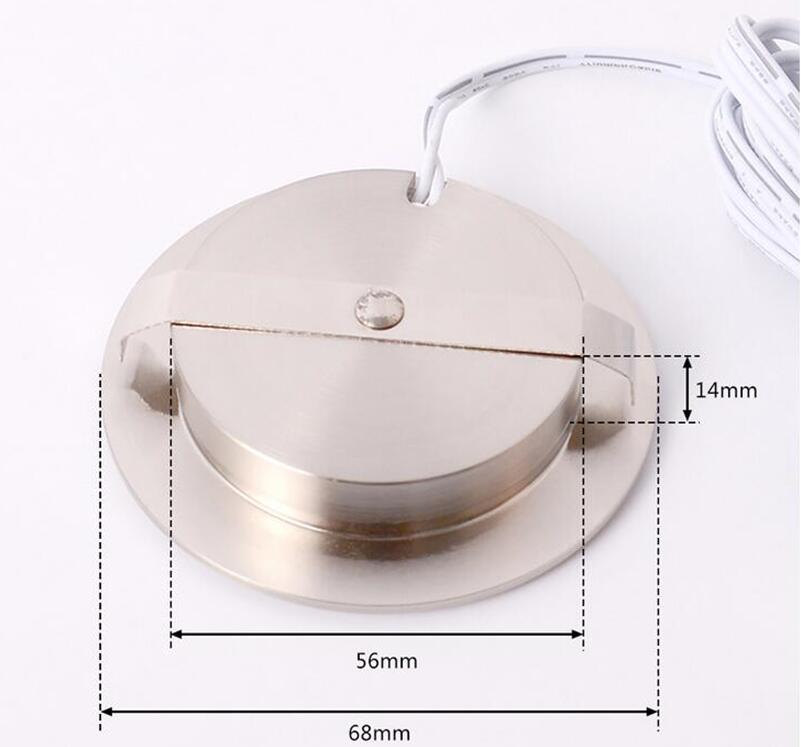Ultra-Thin Concealed Mini LED Downlight LED Display Kitchen Under Cabinet Light With 12V 2M Terminal Cable LED Lighting For Home