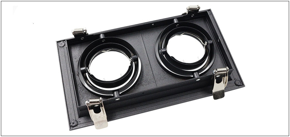 LED Grille Light LED Downlight Frame Fixtures MR16 Fitting 90-260V Recessed GU10 Bulb Replaceable Downlights