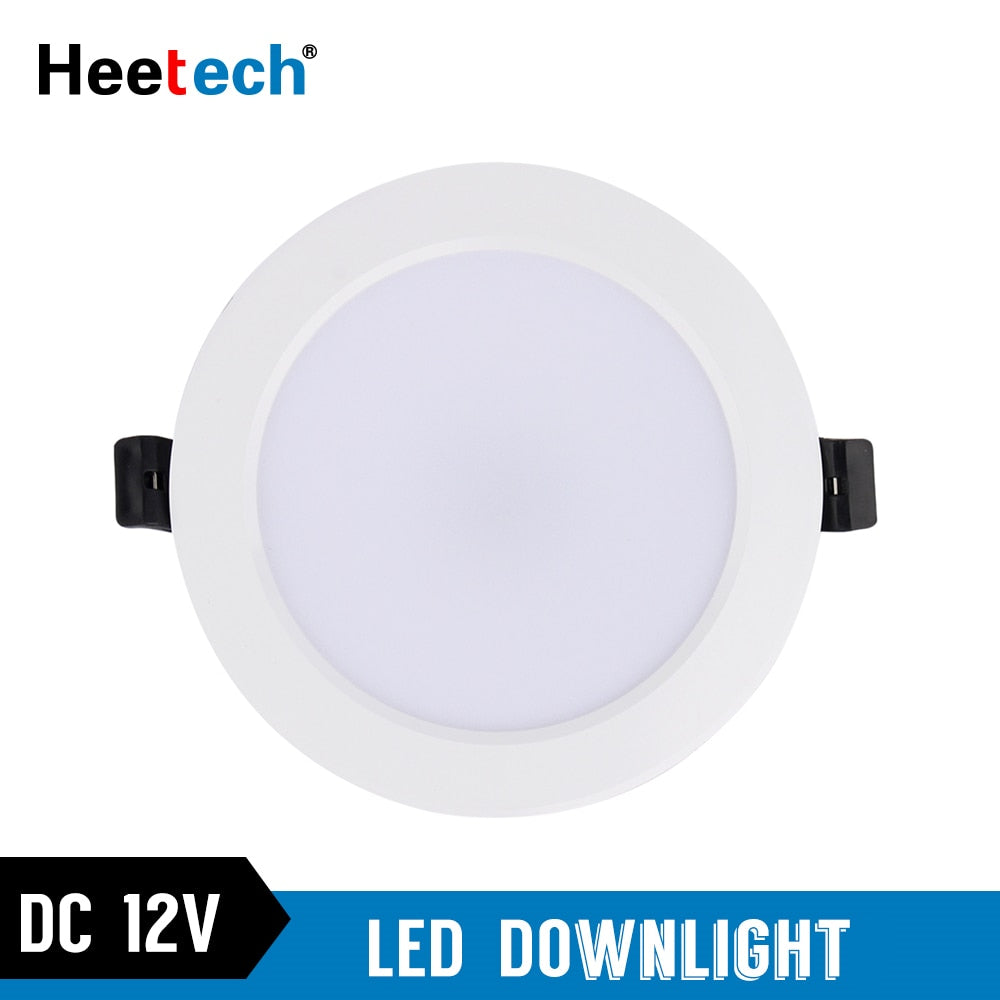 Led Downlight 12V DC Recessed Round LED Ceiling Lamp 36W 24W 18W 12W 9W 6W 3W LED Spot light decoration Ceiling Lamp 12 Volts