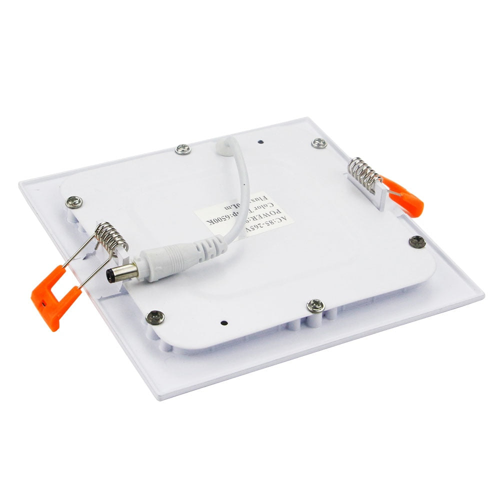 Ultra Thin LED Panel Downlight 3W 4W 6W 9W 12W 15W 18W Round/Square LED Ceiling Recessed Light AC85-265V LED Panel Light SMD2835