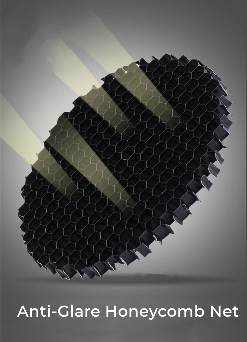 Aluminum Anti-glare Honeycomb Mesh Cover Black Downlight Track Lamp Grill Filter Light Shade Hood Spot Lighting Fitting Fixtures